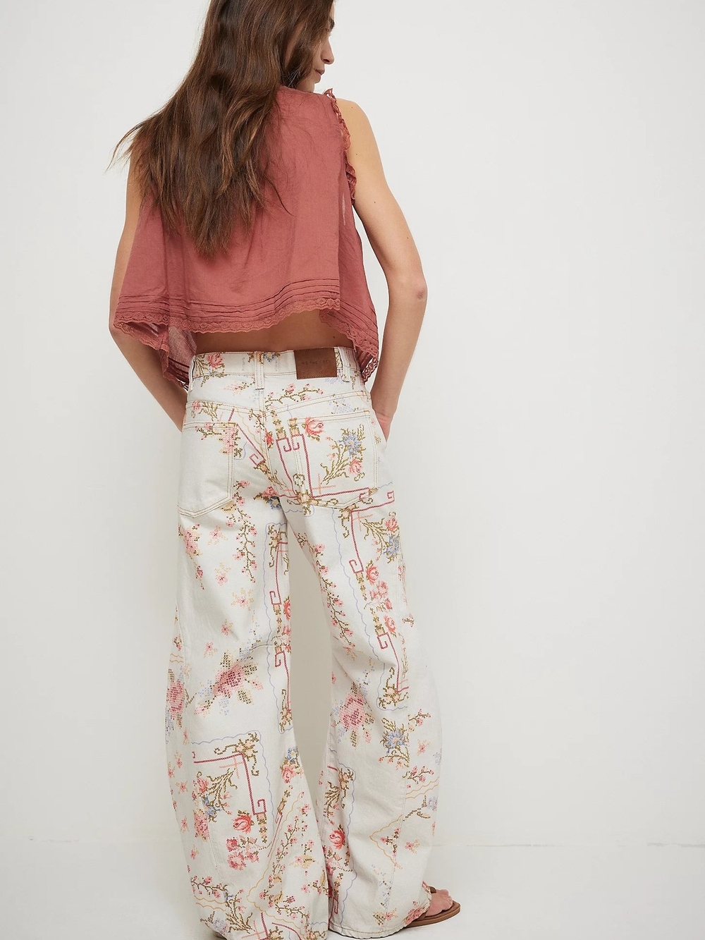 We The Free Eden Printed High Slouchy Jeans